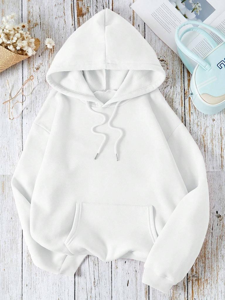 Loose Oversized Clothing Hoodie Men Women Autumn Warm Fleece Street Sweatshirts Solid Color Casual All-match Couple Hooded