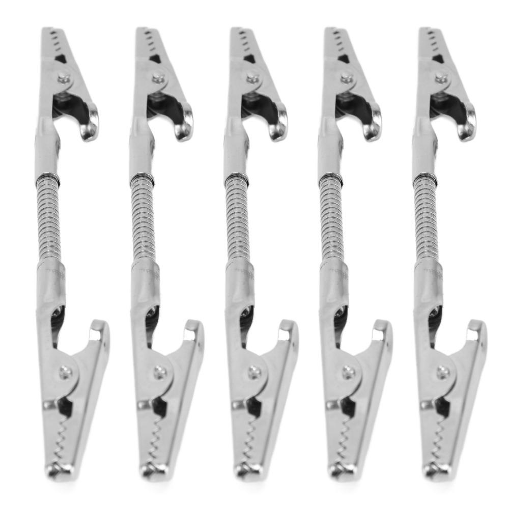 5Pcs Metal Construction Double Head Alligator Clip Bendable Structure Memo Note Clip  Photo Display