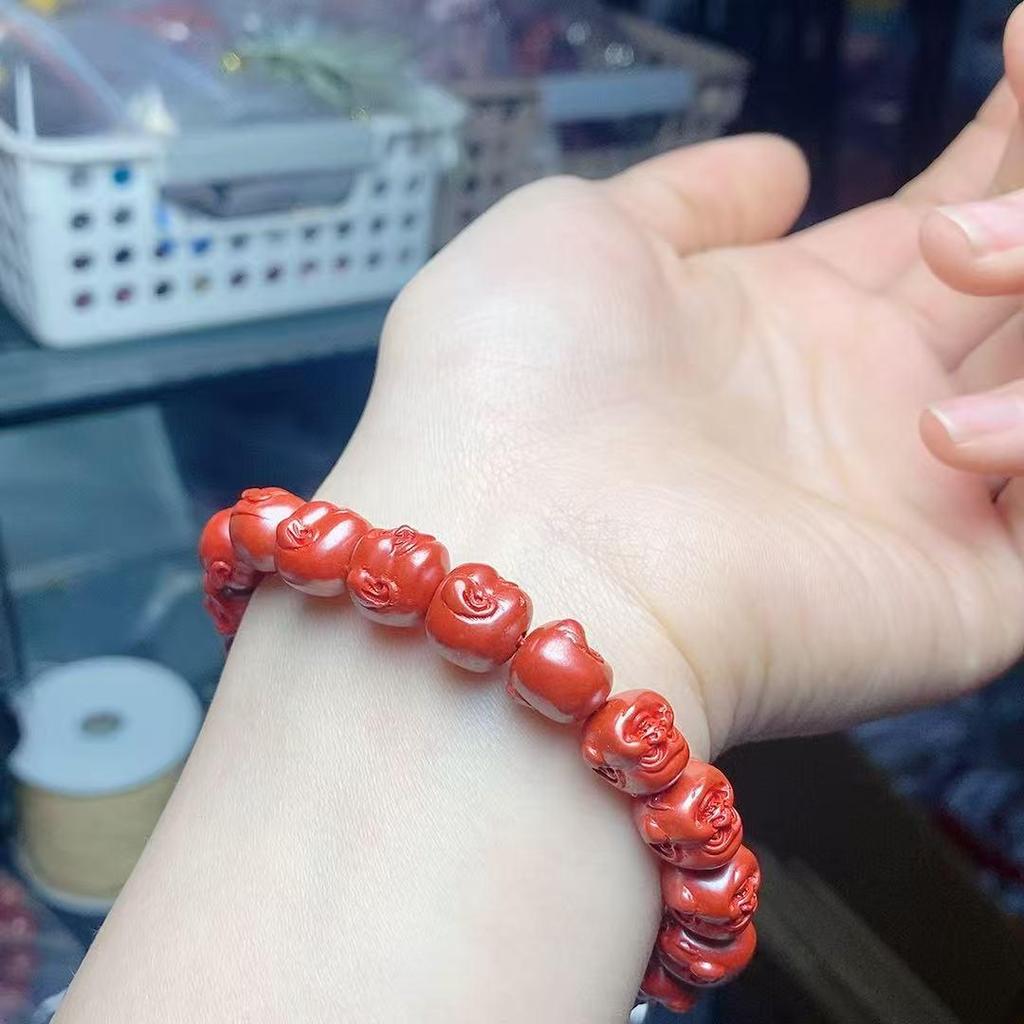 Medium Sand Buddha Head Circle Bracelet: Versatile, Fashionable, Unisex