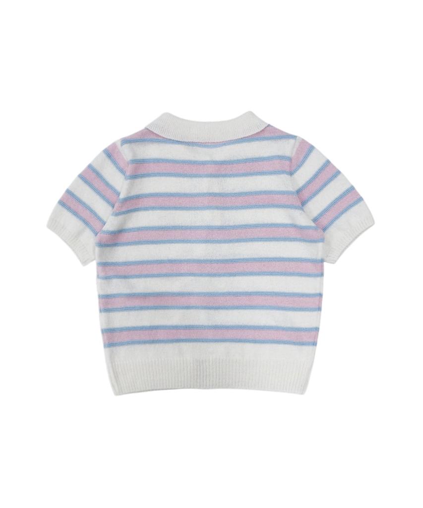 MONBIRDIE GOLF Coco Summer Collared Knit White