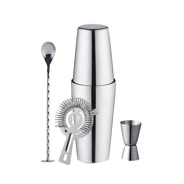 Botique-Bartender Set for Professional Bartenders Family Bars 4 Piece Boston Cocktail Shaker Tool