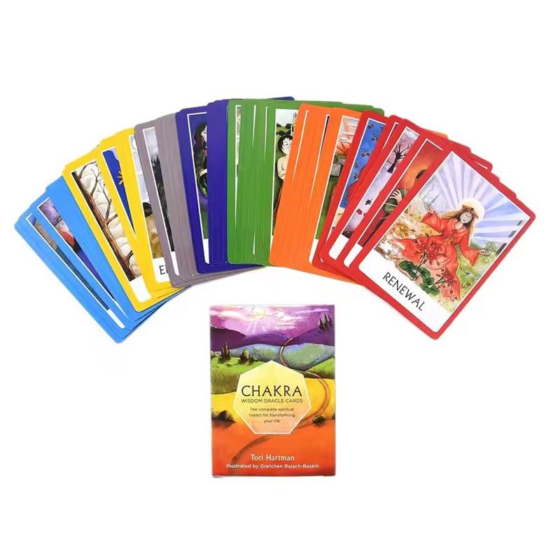 Tarotová karta CHAKRA PDF Oracle Cards Věštění pro osobní použití Hrajte hry Stolní hru