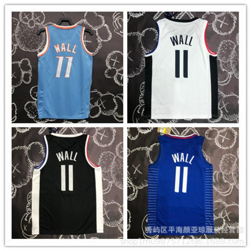 Mens Basketball Jersey LA Clippers 11 Wall Heat-Pressed Performance Shirt Sportswear
