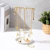 Stylish Metal Necklace and Jewelry Stand Elegant Organizers Portable for Accessories and Watches Home Organization