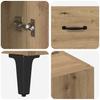 Highboard Artisan Oak 69.5 x 34 x 180 cm Particleboard