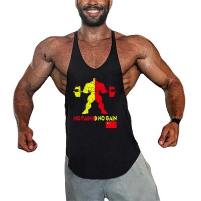 Herren Y-förmige Sport Fitness Weste Licht weiche ärmellose T-shirt lose Casual
