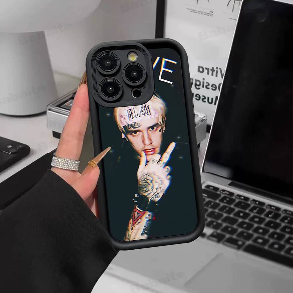 Sänger Rapper L-Lil Peep Handyhülle Für IPhone 17 16 E 15 14 13 12 11 Pro Max Plus Rückseite
