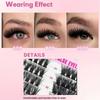 Natural Look False Eyelashes 10-18mm Length DIY Lash Extension Kit  Makeup Enhancement