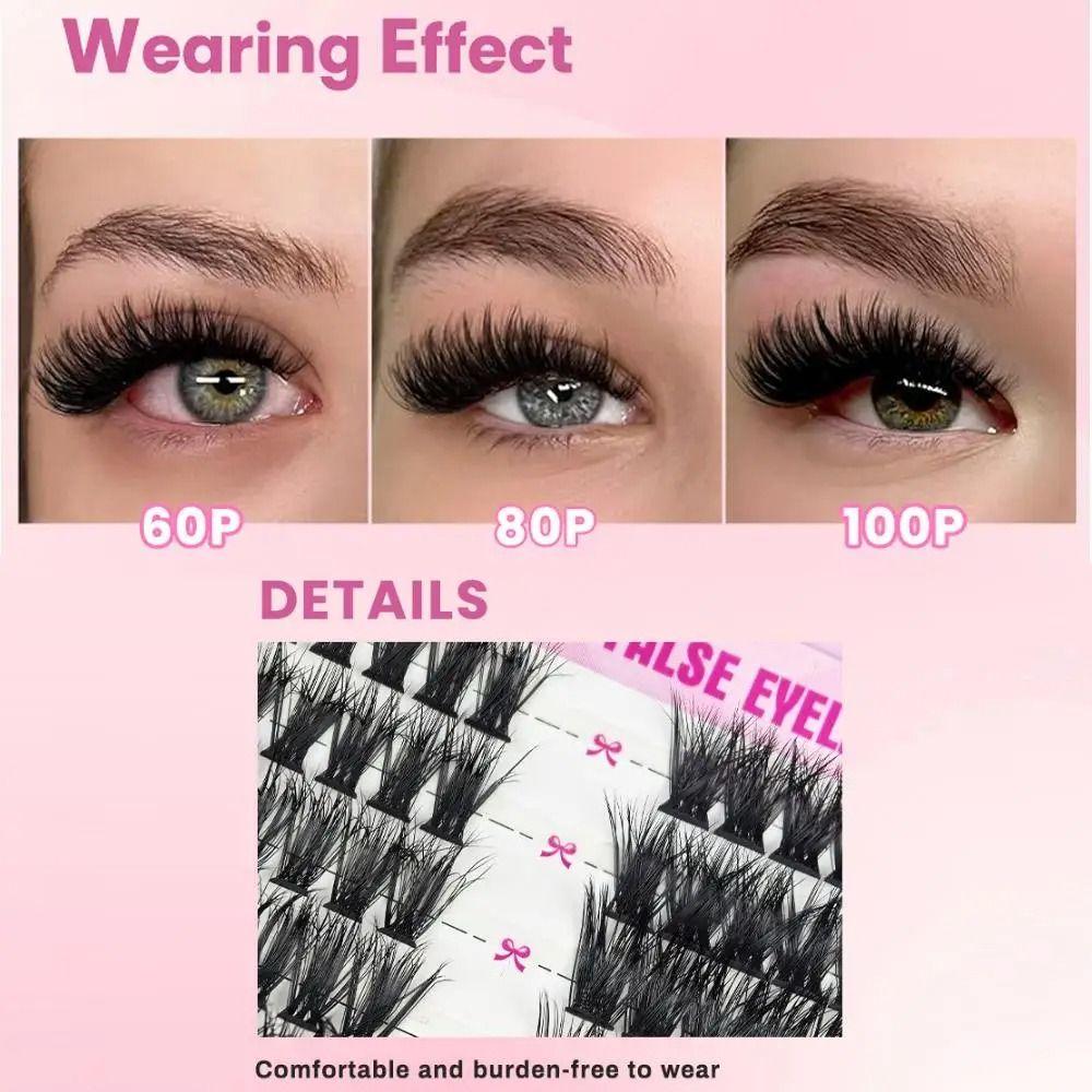 Natural Look False Eyelashes 10-18mm Length DIY Lash Extension Kit  Makeup Enhancement
