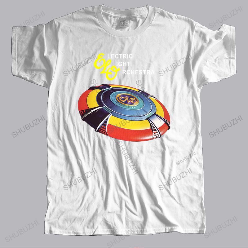 

Hot sale summer cotton cool tshirt men fashion t shirt ELECTRIC LIGHT ORCHESTRA TShirt ELO male print teeshirt Brand Clothing S