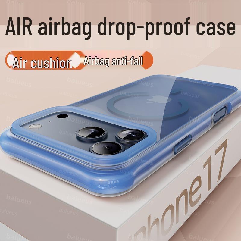 

Чохол-подушка безпеки для камери Apple iPhone 17 Pro Max з кнопкою AI та магнітною застібкою Apple 17 Air