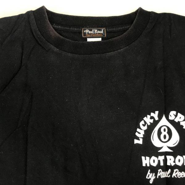 Paul Reed Fireball Thirteen Vintage Kurzarm-T-Shirt Herren L Schwarz Japan(GEBRAUCHT)