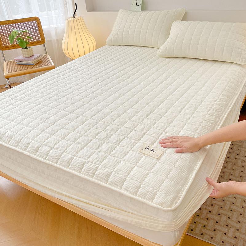 Class A High-quality Quilted Fitted Sheet Bed Cover Dust Cover Taiwan Bed Bag Protective Cover