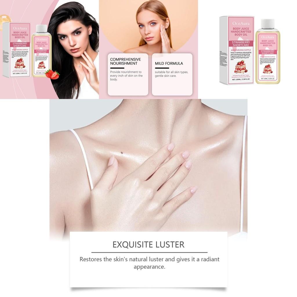 Refreshing Strawberry Body Care Oil For Gentle Moisturizing And Nourishing Skin