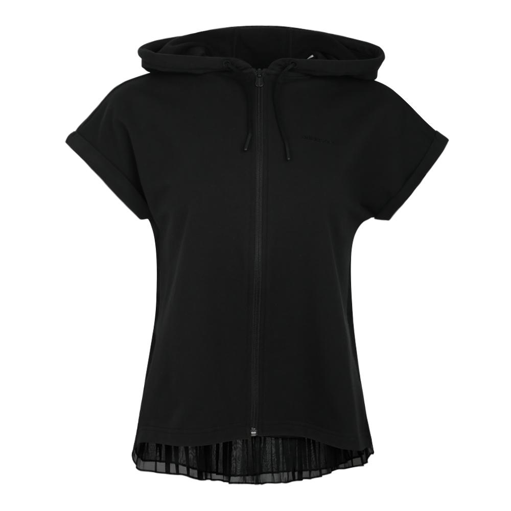 

Adidas Neo Tr Color Palette Comfortable Casual Hooded Short Sleeve Sweatshirt Women sweatshirt Black DU2410 XL