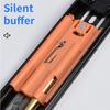 1Pair Soft Close Drawer Track Rail Hydraulic Damping Buffer Cold Rolled Steel Cabinet Drawer Track Slide Hardware
