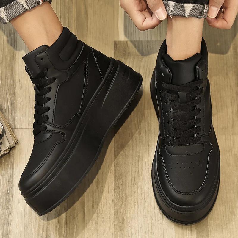 Casual Sneaker Skateboard Halkfria Loafers Herrsneakers Skor för Män Tjock Sula Mjuka och Bekväma Sport och Fritid