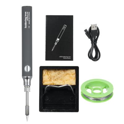 Kabelloses Lötkolben-Set, über USB wiederaufladbarer Mini-Kabellos-Lötkolben, 5 V tragbarer Niederspannungs-