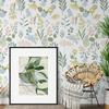 Modern Flower Peeling Wallpaper Natural Flower Self-adhesive Wallpaper Waterproof Detachable Leaf Wallpaper Home Decor