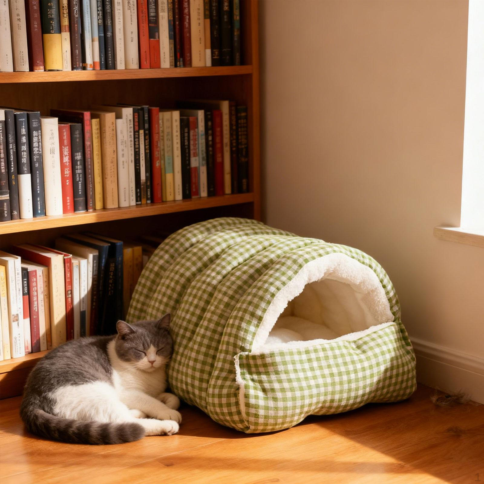 

House, Kennel- Bed, Puppy Cave, Warm Nest for Dogs And Cats, Bed Kittens S зелёный