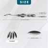 SF 4/8 Blades Alabama Rigs Umbrella Fishing Rigs Lure for Bass Fishing Bait Rigs 9.1inches/23cm