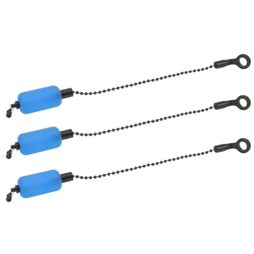 3PCS 5mm Hole Bite Indicator Alerter Iron Fishing Alarm Hanger Fishing Alarm Chain  Outdoor Use