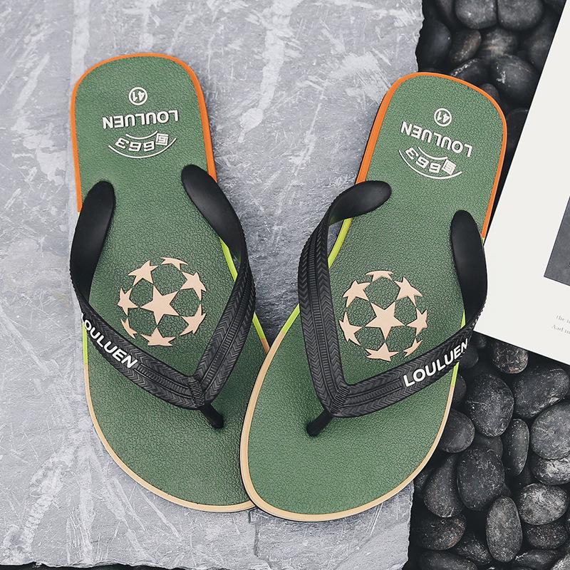 Summer flip-flops men's rubber outdoor casual beach slippers outer pinch sandals