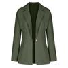 Women's Solid Color Casual Long Sleeve Cardigan Pocket Casual Jacket Suit Jacket