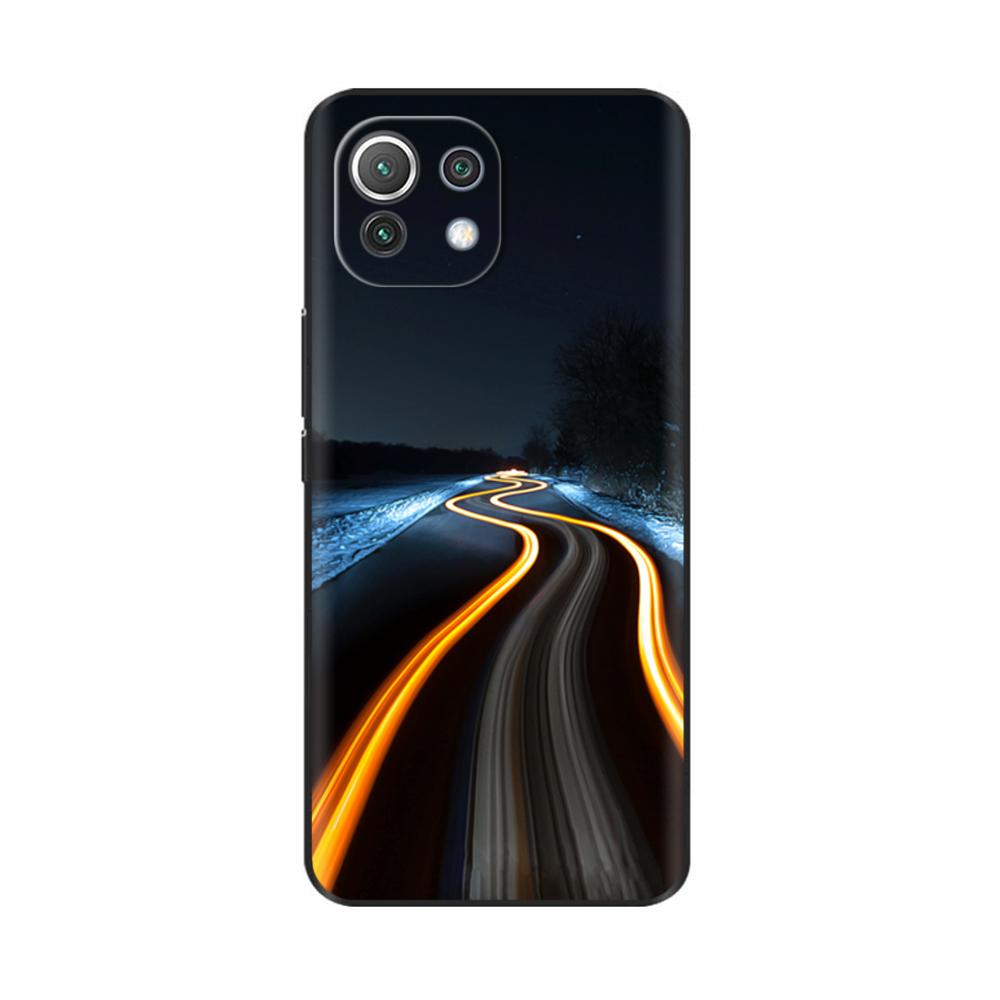 For Xiaomi Mi 11 Lite 5G NE Case Painted Soft Silicon Phone Back Cover For Xiomi Mi 11 Lite Case Mi 11 Lite Mi11 11i Shell Cover