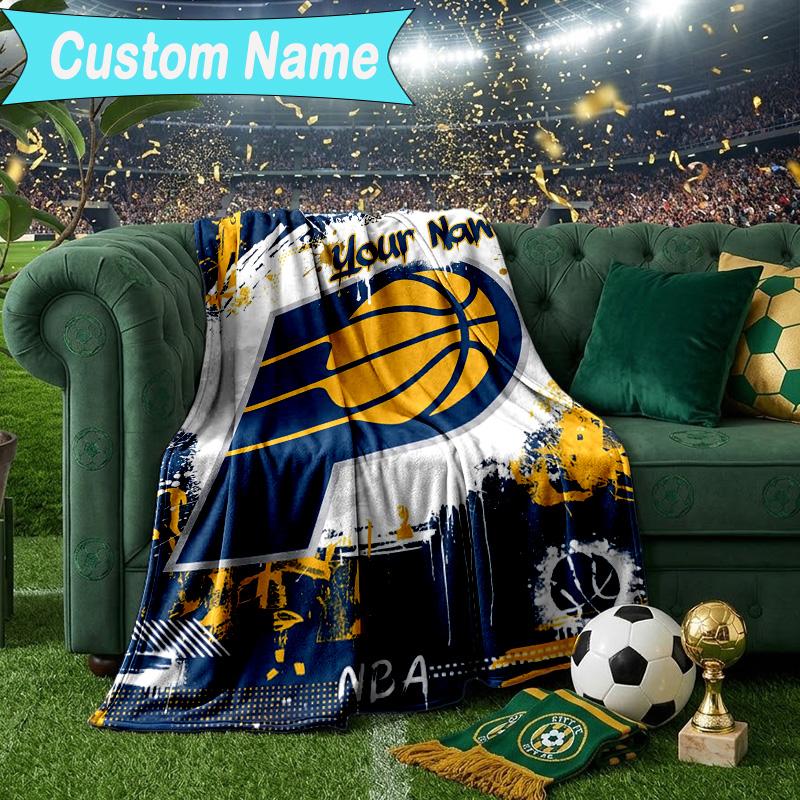 Custom Name Blanket Indiana Basketball Team Blanket Bedding Blanket for Travel, Camping, Living Rooms, Offices, Sofas, Fan Christmas gift
