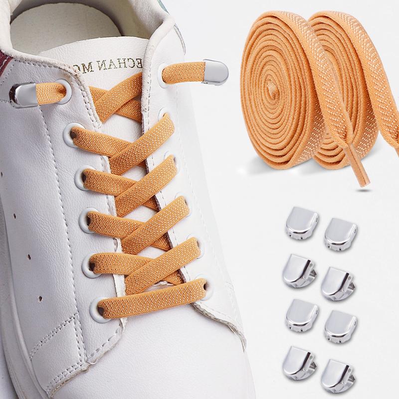 2Pairs Quick Lace Lazy Sports Shoestring Elastic No Tie Shoe Laces for Kids & Adults - Easy Slip-On Shoelaces Shoe Accessories