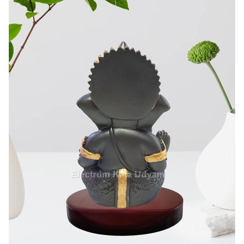 The Divine Aura of Ganesha Idol On MDF Base for Car Dashboard, Office Desk, and Festive Gifting