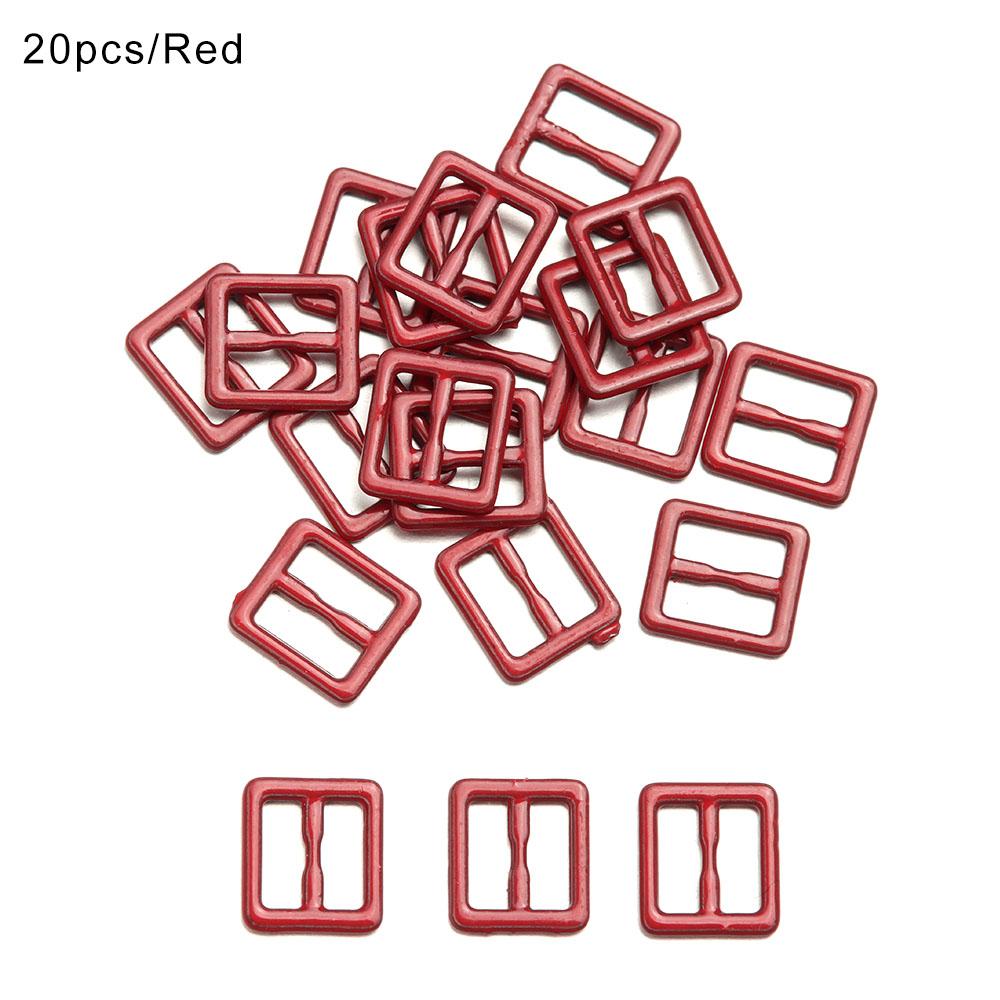 Newest 20Pcs Tri-glide Mini Buttons Metal Belt Buckle Doll Clothes Buttons Shoes Buckle For Blyth Doll Bags Clothing Accessory