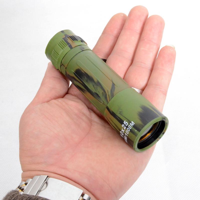 10X25 High Definition Camouflage Monocular for Outdoor Use