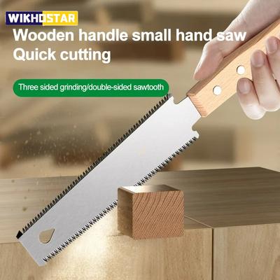 Handsäge im japanischen Stil Rutschfester Holzgriff Zugsäge Bündigsäge Flexible Handsäge Holzbearbeitung Schneidwerkzeug Handsäge