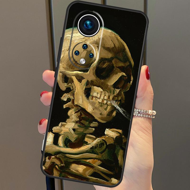 

Чехол в готическом стиле с черепом для Honor Magic 6 Pro 5 Lite 50 70 90 X6 X7 X8 X9 Honor X6a X7a X8a X9a X8b X9b Honor X6