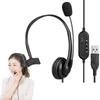 Two Way Communication Overhead Headset Over Ear Design Unilateral Call Earphones