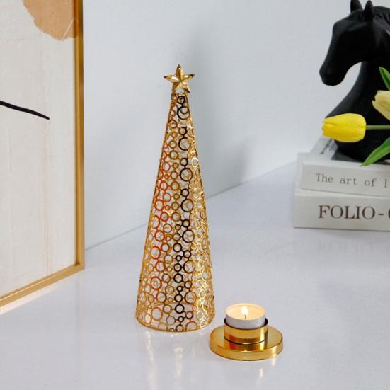 Candlestick Durable High Temperature for Festive Resistant Christmas Candle Holder Decoration Parties Table