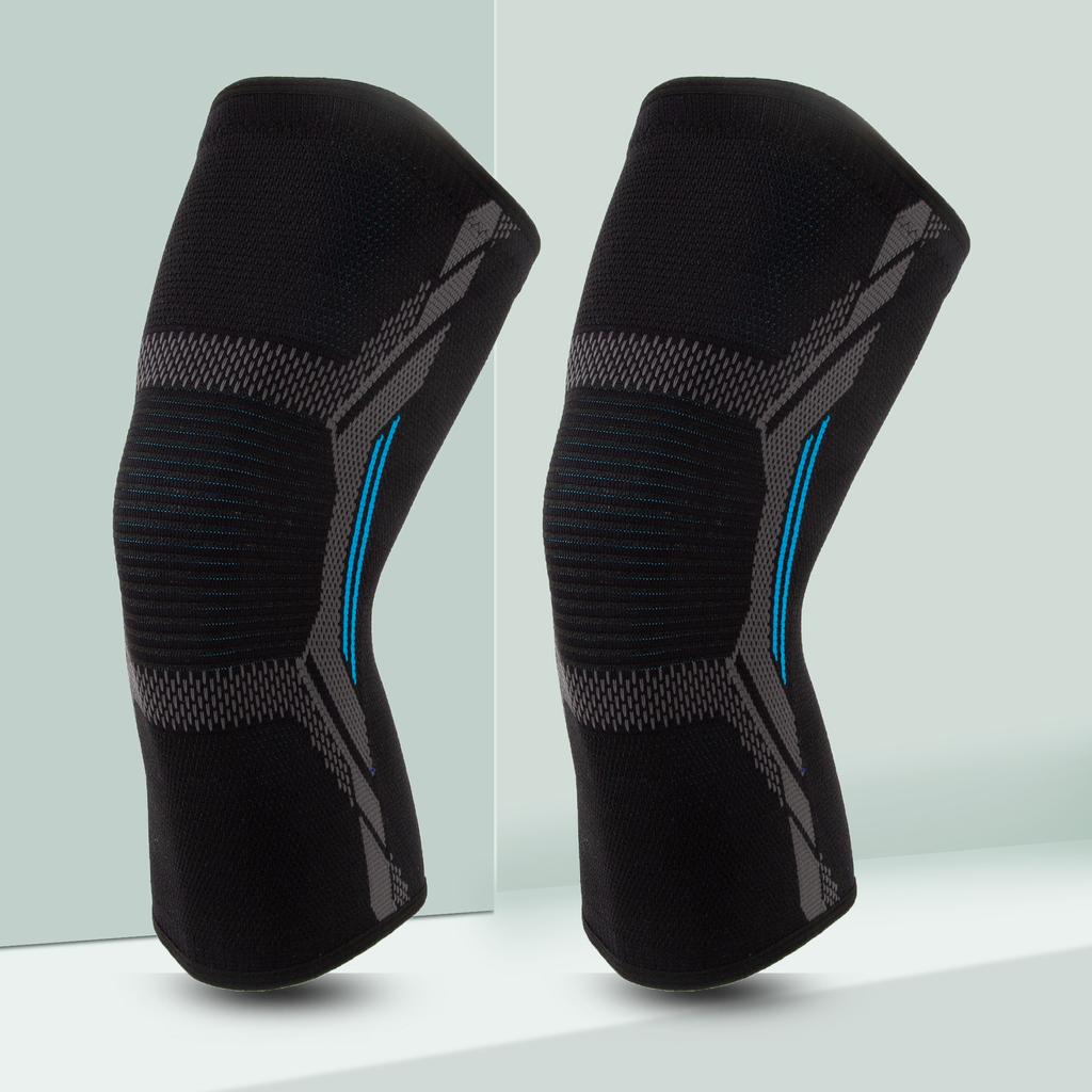 Knitted Nylon Sports Extended Knee Pads for Men and Women In Autumn and Winter Calf Protection Basketball Football Mountaineering Warm Knee Pads