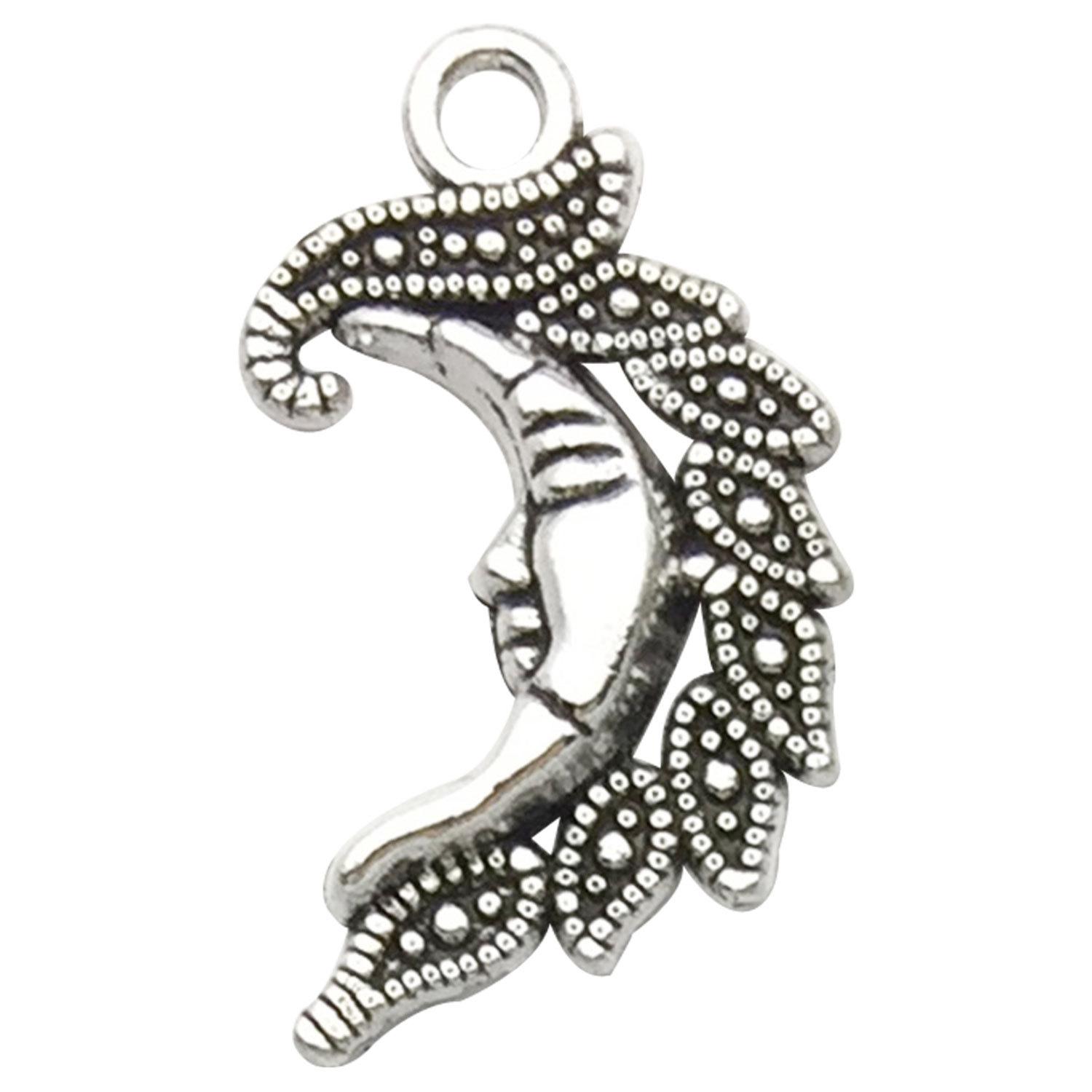 

Вінтажні срібні підвіски «Сонце, Місяць», зірка для намиста та браслетів своїми руками