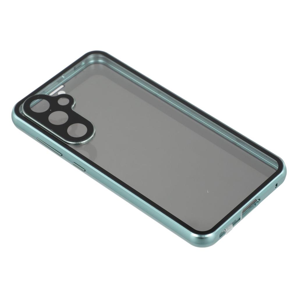 For Samsung Galaxy S23 FE Case with Anti-Spy Screen Protector/Lens Film Tempered Glass Metal Phone Cover