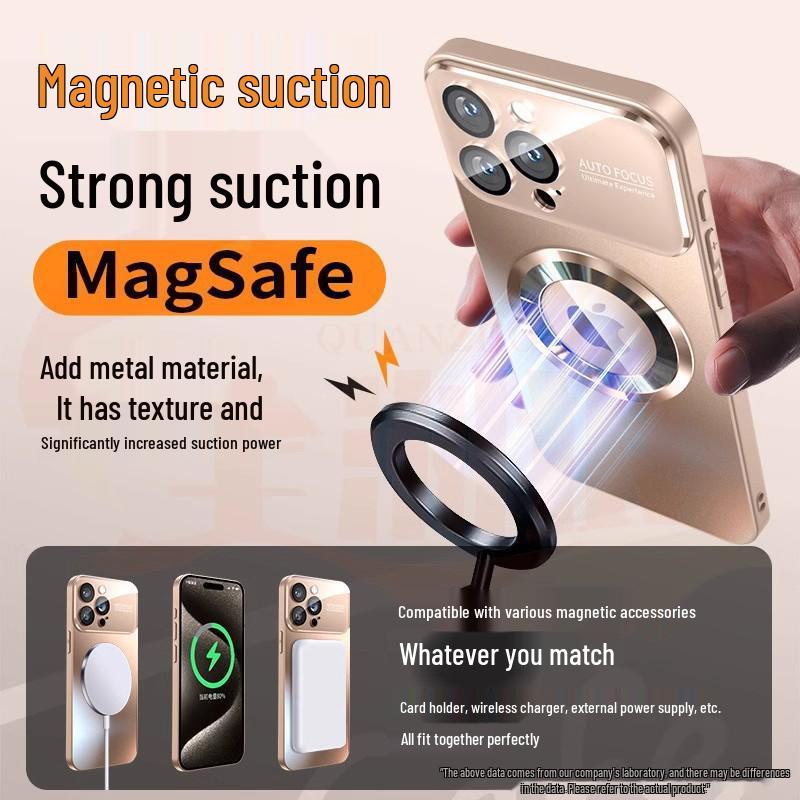 IPhone 16 Pro Große Magnetische Mattierte Fensterhülle für Apple 11/17 Air