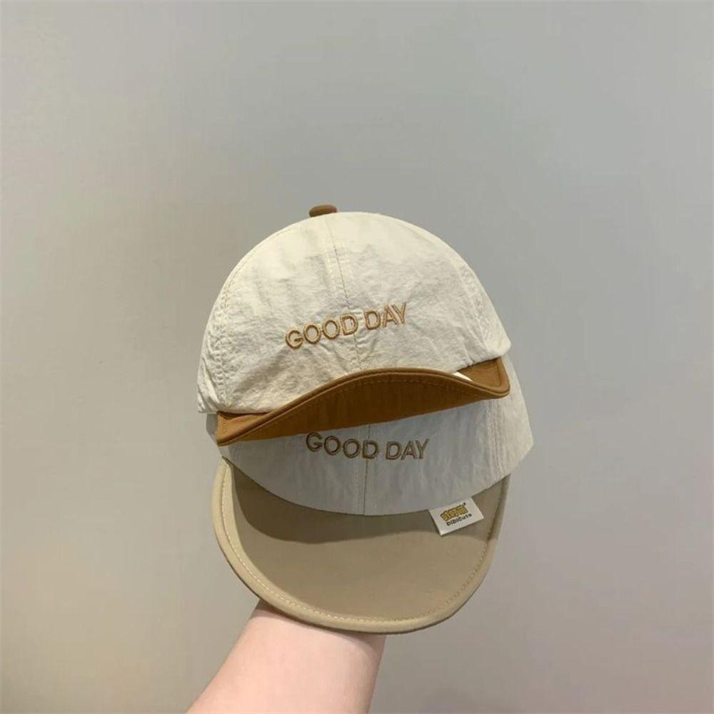 Summer Letter Baseball Cap Soft Children Visors Cap Ins Baby Peaked Hat Boys Girls