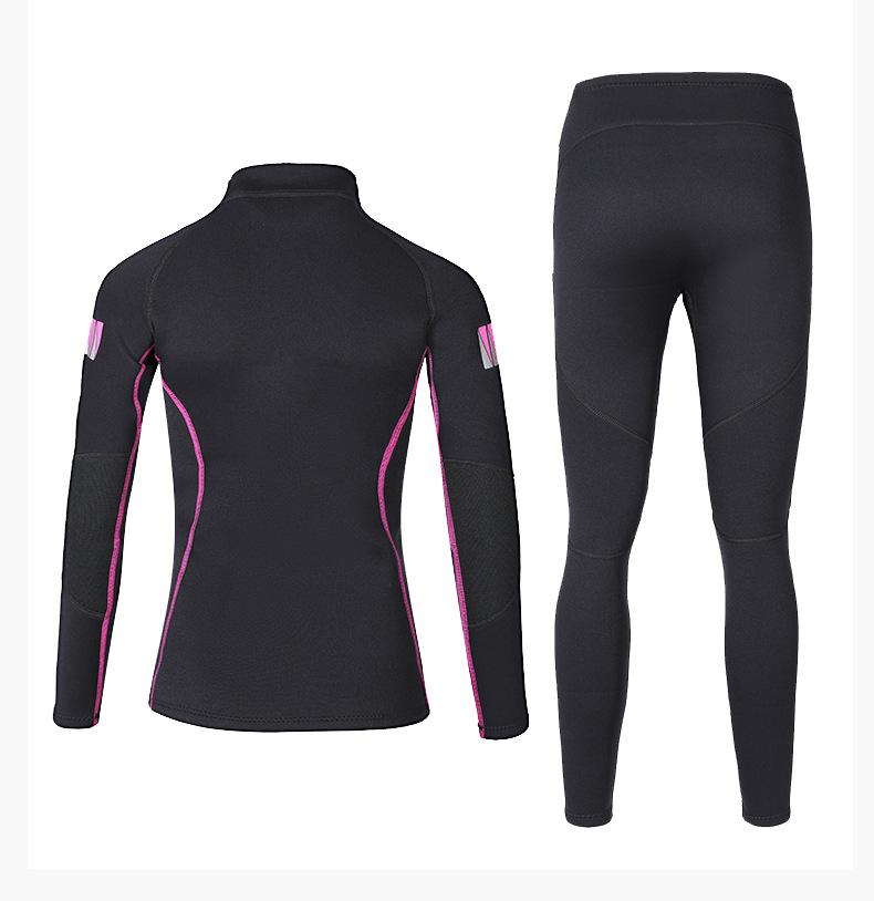 1.5mm Two-Piece Wetsuit for Men & Women: Long Sleeve & Pants, Cold & Sun Protection, Surfing Suit