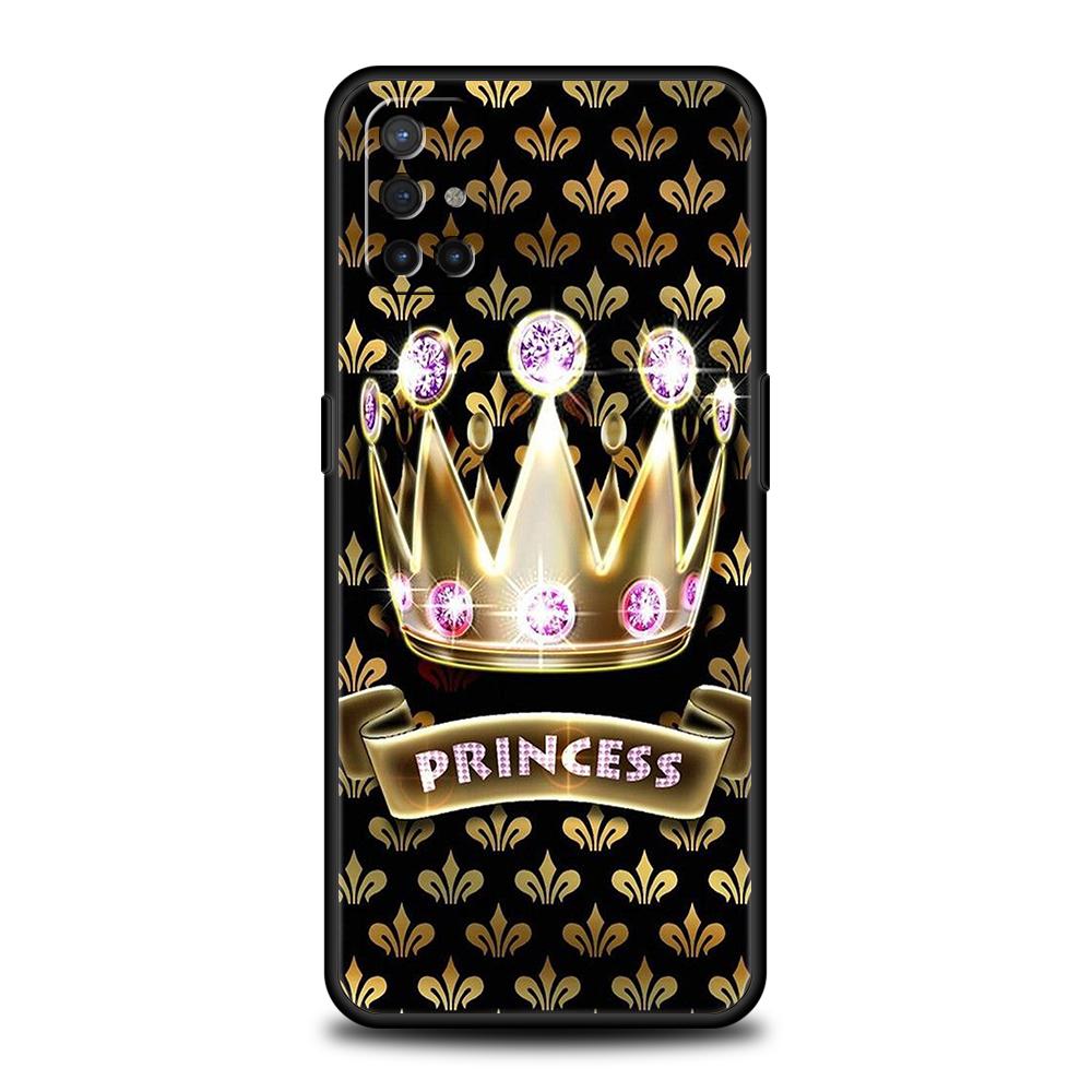 Diamond Crown Phone Case for Oneplus 11 10T Nord N100 N10 10 7 8 9 9R 7T 8T N200 CE 2 9RT Pro 5G Silicone Cover Shell Capas Bags