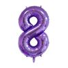 1Pcs 32inch Purple Number Balloon 0 1 2 3 4 5 6 7 8 9 Number Ballons Baby Shower Birthday Party Wedding Anniversary Decorations
