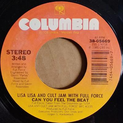 7inch Record LISA LISA & CULT JAM, FULL FORCE - Can You Feel The Beat 3805669 Columbia 1985 US Dance & Electronica Used
