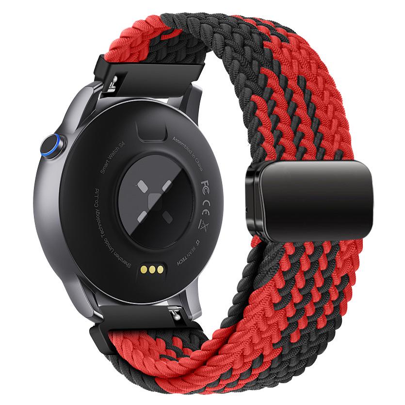 Universal Woven Nylon Magnetic Buckle Watch Band for Huawei/Samsung - 18mm, 20mm, 22mm