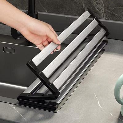 Égouttoir de Cuisine Pliable en Silicone pour Vaisselle et Ustensiles