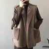 Women's Plus Size Lambswool Leather Fur Vest - Autumn/Winter Versatile Sleeveless Jacket